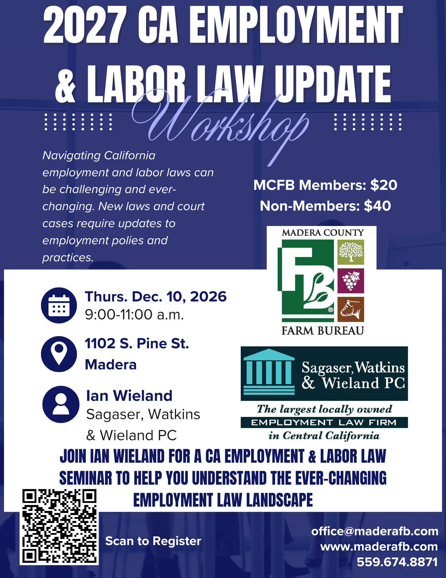 2027 CA Employment & Labor Law Update Workshop